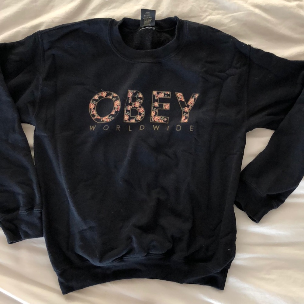 Obey Floral Crewneck Sweatshirt